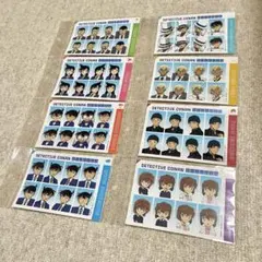 名探偵コナン 証明写真風ステッカー アニメ絵 アニメ画 まとめ売り 8点セット