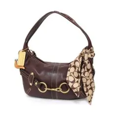 COACH ホースビット ワンショルダーバッグ ホーボー ダークブラウン