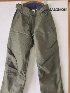 【SALOMON】メンズ スキー・スノーボードパンツ GREEN Mサイズ
