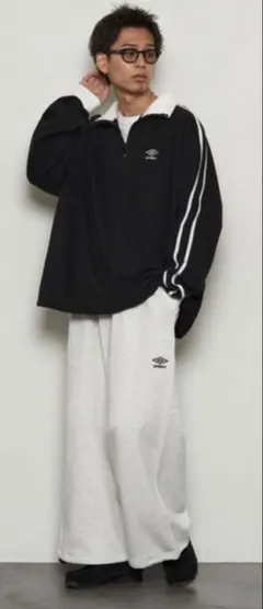 アンブロセットアップ　グレー刺繍 楽天市場】ナイロン セットアップ（ブランドアンブロ）（メンズ