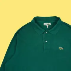 70s Lacoste フランス製 長袖 鹿の子 ポロシャツ 5 フレラコ