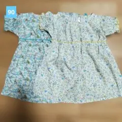90 ピーターラビット 総柄ワンピース 2枚セットのサムネイル