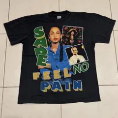 限定セールＬ★シャーデー★FEEL NO PAIN★フェードTシャツ黒★SADE