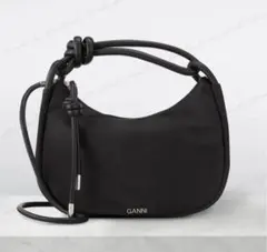 GANNI ガニー Knot Baguette ブラック バッグのサムネイル