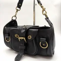 【希少】Mulberry レザー ターンロック ショルダーバッグのサムネイル
