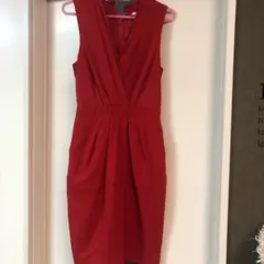 H&M レッド パーティードレス US 2