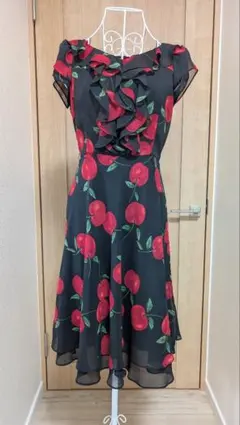 栄華さま 【エムズグレイシー】チェリー柄ワンピース　３８