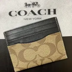 新品　COACH コーチ カードケース　定期入れ シグネチャー