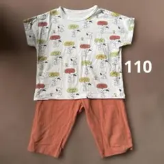 ユニクロ　半袖パジャマ　スヌーピー　110