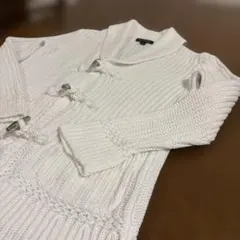 RALPH LAUREN　ラルフローレン　ダッフルカーディガン Sサイズ　白のサムネイル