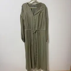 長袖シャツワンピース