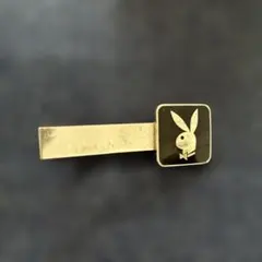 PLAYBOY ネクタイピン ゴールドカラー スクエア型