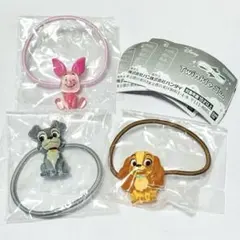 ディズニーキャラクター　Twinkle ゴム　レディ　トランプ　ピグレット