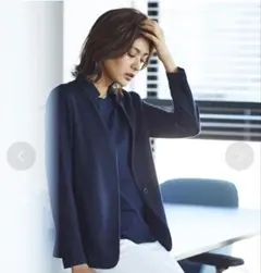 icb ノーカラージャケット ブラック サイズ6