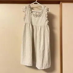 【美品】韓国子ども服 フリル ワンピース S