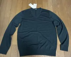 濃いグリーン　 Vネックセーター Lサイズ