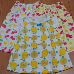 3枚セット　サクランボ色違い・レモン　size90−95