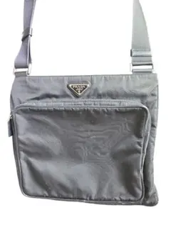 ​【鑑定済】PRADA プラダ テスート ナイロン ショルダーバッグ 三角ロゴ