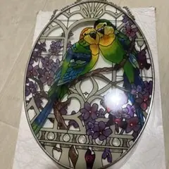 ステンドグラス パネル　　鳥　未使用