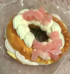 kikisquishy スクイーズ　桃ベーグル　Lサイズ
