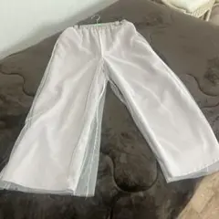 ロングパンツ　シースルー付きのサムネイル