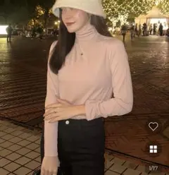 nugu タートネックTシャツ