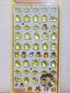 【正規品】ポムポムプリン ボンボンドロップシール　ミニ