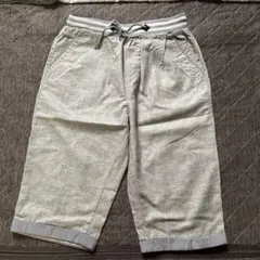 メンズ ハーフパンツ ショートパンツ グレー ストライプのサムネイル