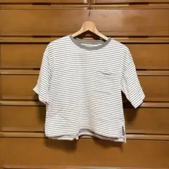 無印良品 Muji ボーダー 半袖 Tシャツ M〜L