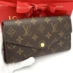 ☆極美品☆新型☆ルイヴィトン ポルトフォイユサラ モノグラム ブラウン 長財布