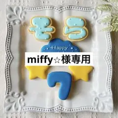 《miffy⭐︎様専用アイシングクッキー》誕生日 happy birthday