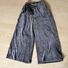 ナノユニバース ベロアワイドパンツ