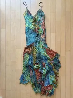 BCBGMAXAZRIA ノースリーブ ロングドレス