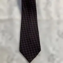 最終値下　Yves Saint Laurent チェック柄ネクタイ