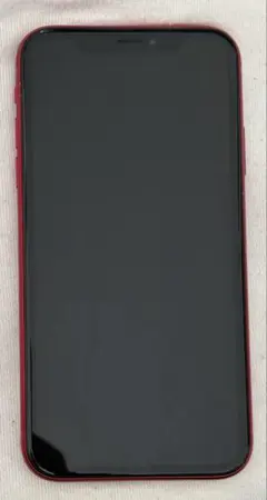 アイフォン iphoneXR 64GB 本体 レッド バッテリー77%