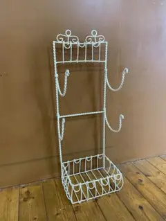 【アンティーク】タオルホルダーラック　ランドリーキッチン即日発送