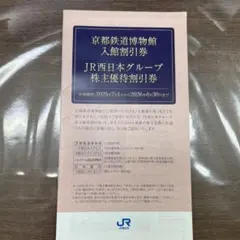 JR西日本グループ 株主優待割引券 京都鉄道博物館
