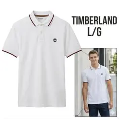 ティンバーランド Timberland ポロシャツ L 白 綿100%半袖メンズ