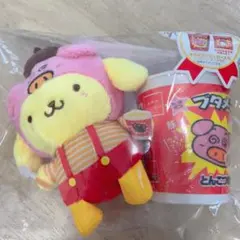 ブタメン サンリオ ポムポムプリン マスコットキーホルダー