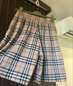 現行 美品 バーバリー ノバチェック パンツ ショート ホースロゴ 36
