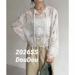2026SS DouDou レーススカラブラウスのサムネイル