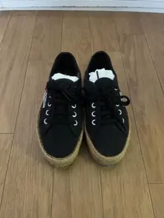 SUPERGA 厚底 エスパドリーユ スニーカー ブラックのサムネイル