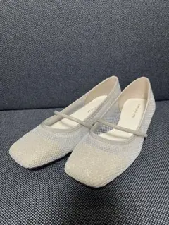 JELLY BEANS シルバー メッシュパンプス