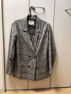 ikka チェック柄 テーラードジャケット Mサイズ