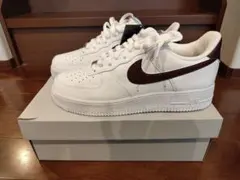 新品未使用Air Force 1 ホワイト/バーガンディ28.5cm