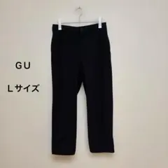 GU ジーユー　ナイロンストレッチパンツ　Ｌ　ブラック　 321-349118