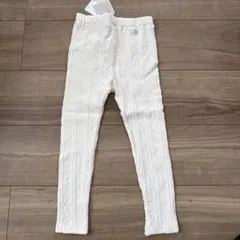 新品プティマインジャガードレギンス110cmオフホワイト