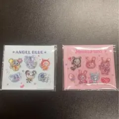 ナルミヤキャラクターズぷっくりシール 2枚セット メゾピアノ＆エンジェルブルー