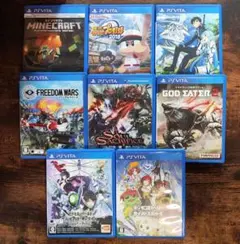 PSvita　ソードアート　ゴッドイーター　マイクラ　デジモン　パワプロ　など