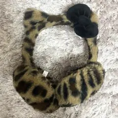 ハローキティ イヤーマフ ヒョウ柄 耳当て キティちゃん